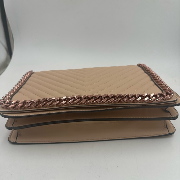 Aldo Greenwich Handbag pink quilted chevron pattern with rose gold chain NWT - Picture 11 of 12